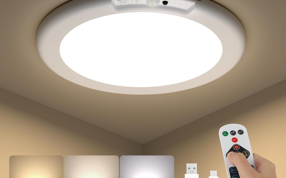 LED-Deckenlampe mit Bewegungsmelder von Kambo
